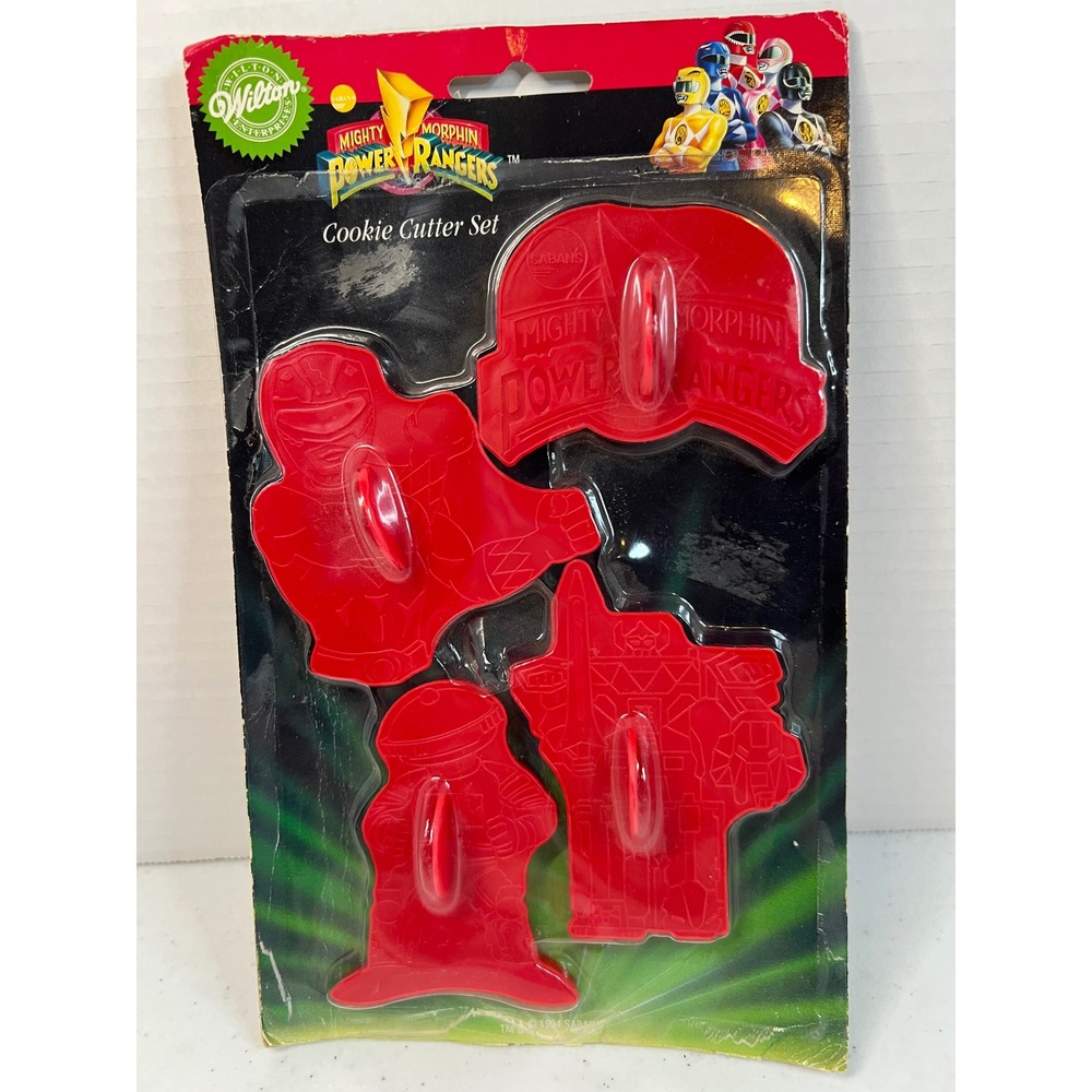 Vintage 1994 Wilton Mighty Morphin Power Rangers Cookie Cutter Set 2304-5975
